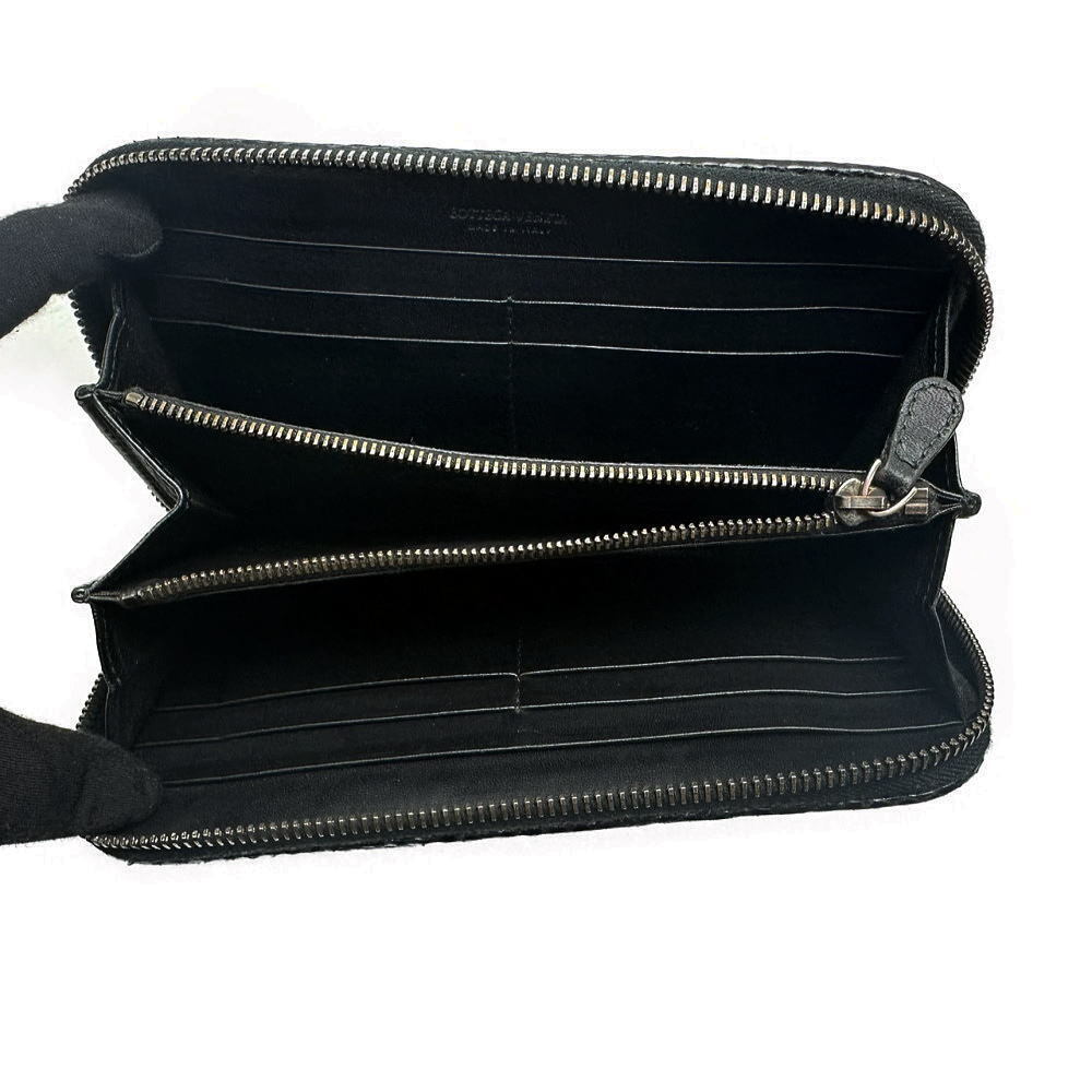 Bottega Veneta Wallet Round Zip Long Python Leath… - image 2